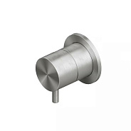 Вентиль Quadro design Source/Ottavo, переключающий (дивертор), на 2 выхода, 1/2", сталь брашированная (13 44.00 AS)