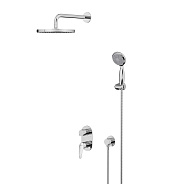 LM0429C "LINARA" Смеситель для душа встраиваемый с дополнительной 1-функциональной лейкой, хром