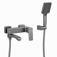 Смеситель для ванны FRAP F3276-9, оружейная сталь