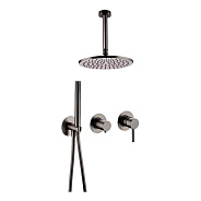 Душевая система встраиваемая FILARETE FL1032BG, графит