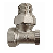 Запорный радиаторный клапан Arrowhead Element угловой 1/2" (215122)