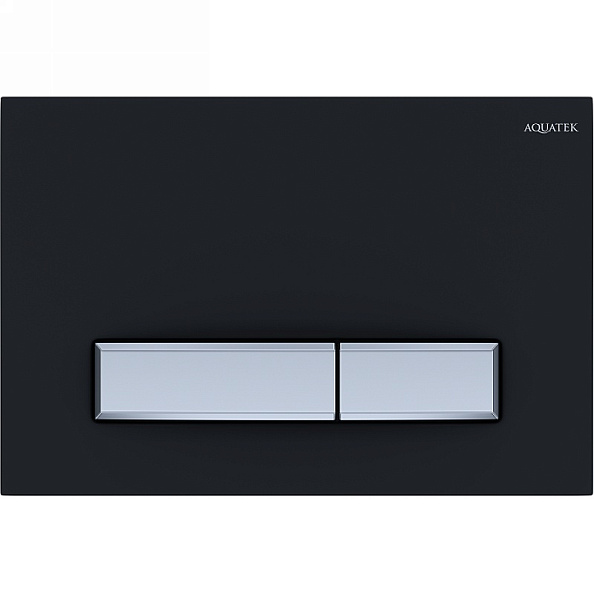 KDI-0000031 (009D-2) Панель смыва Slim Черный матовый (клавиша прямоугольная, хром) НОВИНКА