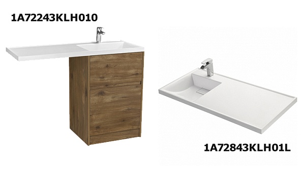 1A2669K1LHDR0 Набор AQUATON: Тумба под раковину Лондри 60 Дуб рустикальный (рак.1A72243KLH010, 1A72843KLH01L заказывается ОТДЕЛЬНО!)