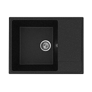 Кухонная мойка Practik PR-M-650-004 (без сифона), черный оникс