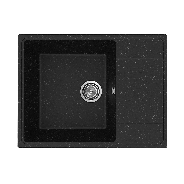 Кухонная мойка Practik PR-M-650-004 (без сифона), черный оникс