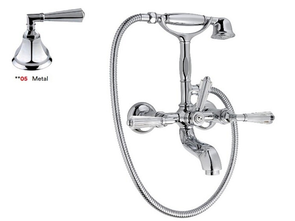 Смеситель для ванны и душа Nicolazzi Teide Metal, Chrome (1901 CR 05)