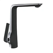 Смеситель для кухни Rose R1313H, черный/хром