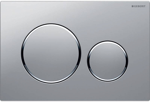 Смывная клавиша Geberit Sigma 20 (115.882.14.1) (матовый черный/хром глянцевый) не оставляет отпечатков пальцев
