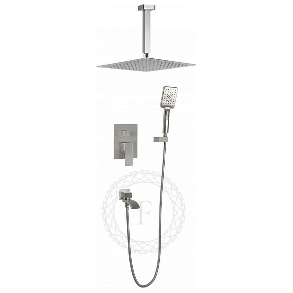 Душевая система встраиваемая FILARETE Waterfall FL1012NK, никель
