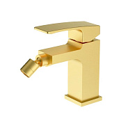 Смеситель Raglo R01.50.03 для биде  монолитный, сатин золотой