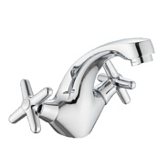 Смеситель Splenka S80.10 для раковины вентильный монолитный, хром