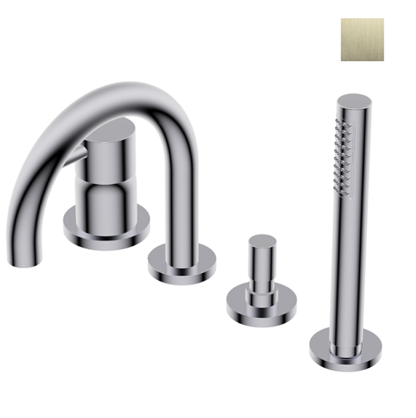 Смеситель для ванны и душа Ritmonio Diametro35 S, Brushed champagne PVD (PR52EG202F46)