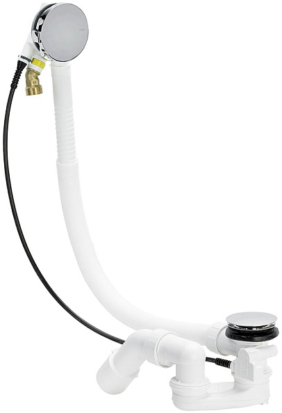 Сифон для ванны удлиненный Viega Simplex Trio 6166.42, хром (728014)