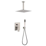 Душевая система встраиваемая (без излива) Grocenberg GB5089NK-4, никель