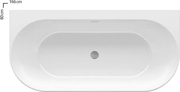 Акриловая ванна Ravak Freedom (XC00100024) (166х80)