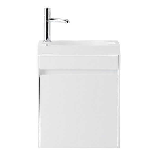 База под раковину подвесная BelBagno Pietra Mini 394х520х217 мм, Bianco Lucido (PIETRA MINI-400-1A-SO-BL-R)