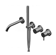 Смеситель для душа Ritmonio Diametro35 S, на 2/3 потребителя, Brushed Black Chrome (PR52EC201BLX)