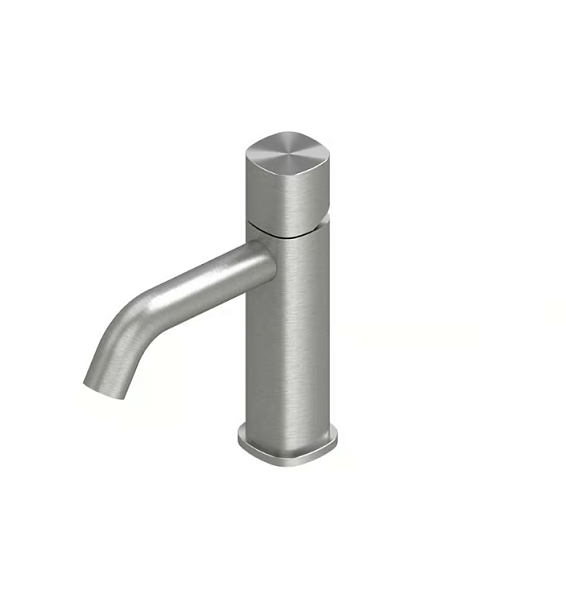 Смеситель для раковины Quadro design SUPER, сталь брашированная (22 01T AS)