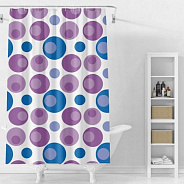 Штора для ванной комнаты Splenka S381.1802, фиолетовый/синий