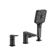 Смеситель для ванны BELZ на борт черный (B66715-7)