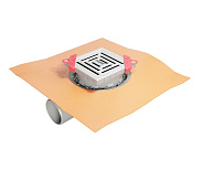 Точечный слив воды 10х10 см Huppe Master S матовый черный