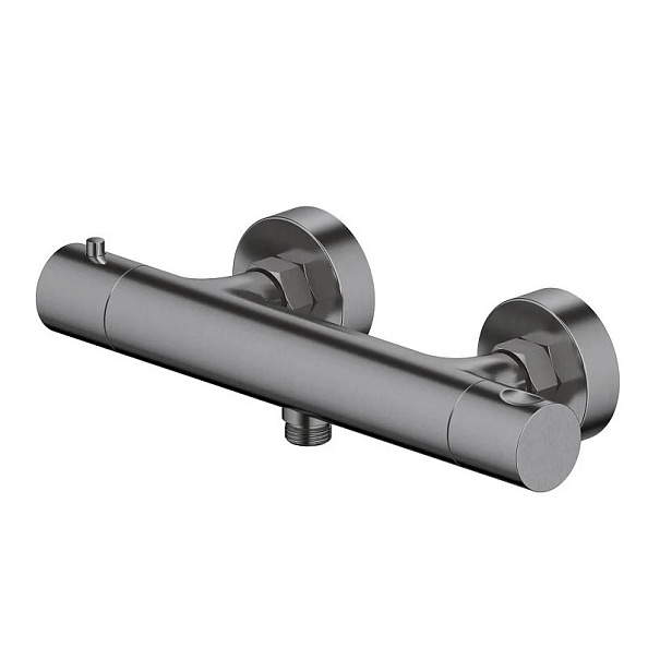 AQ1363BGM ЕВРОПА термостатический смеситель для душа, шлиф. черный хром