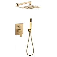 Душевая система встраиваемая (без излива) Grocenberg GB5089MG-3, матовое золото