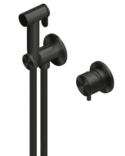 Гигиенический душ Quadro design Complements, золото черное (ID023.00 ON)