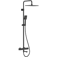 Душевая система с термостатом FRAP F24007-6, черный