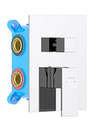 AQ1647CR ЛИБРА смеситель для ванны 3 режима (внешняя и скрытая часть)