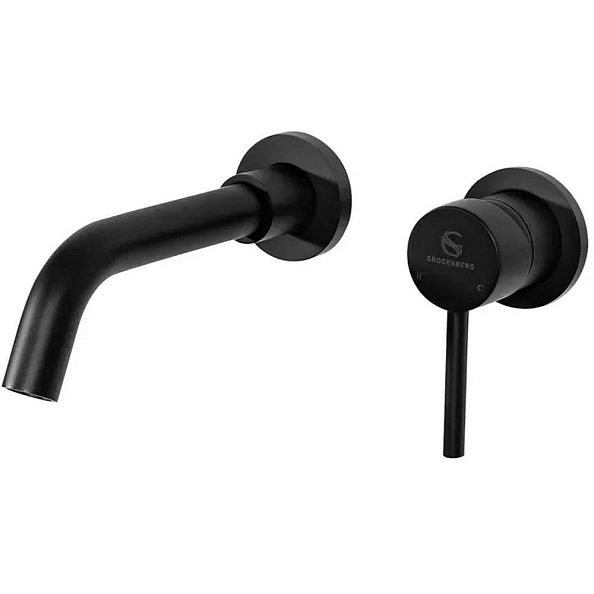 Смеситель для раковины встраиваемый Grocenberg GB511BL, черный