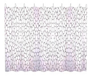 Шторка для ванны FASHUN замысловатый орнамент в пастельных тонах (A8815)