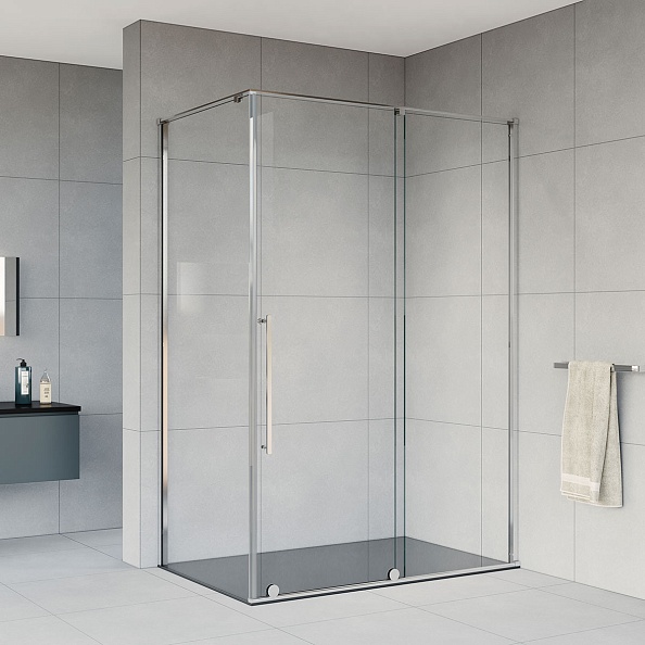 Душевой уголок Vincea Arno (VSR-1A8014CL) 1400х800 мм, хром, стекло прозрачное