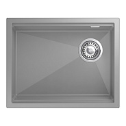 Кухонная мойка Rivelato LINO LN-554-R серый металлик