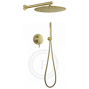 Душевая система встраиваемая FILARETE Roun FL1023MG, матовое золото