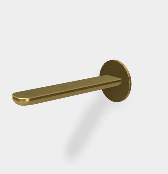 Излив Fima Carlo Frattini Shower accessories 1/2", брашированное золото (F2222OS)