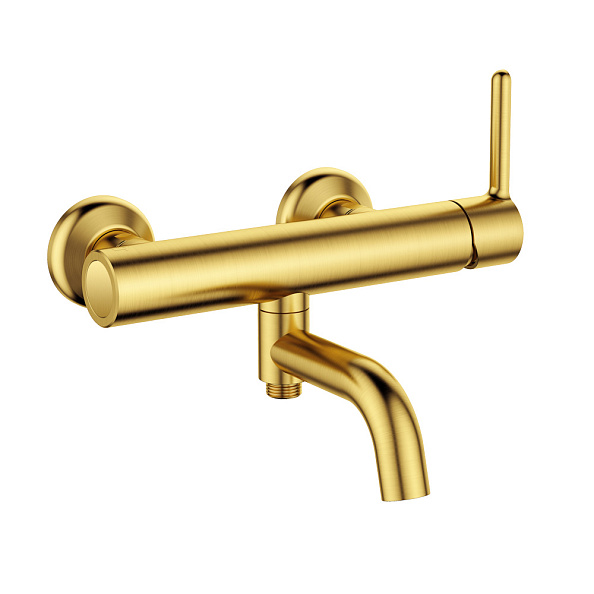 Смеситель для ванны и душа Cezares Eco, брашированное золото (ECO-VD-BORO)