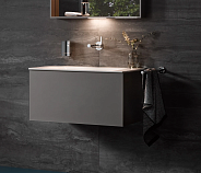 32961290000 PLAN Тумба под умывальник 800x490x400 мм инокс мат