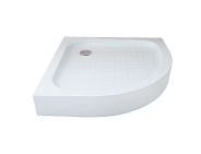 Душевой поддон OLIVE'S полукруглый, с сифоном, 900*900*125 мм, белый (P-90125CS-WH)