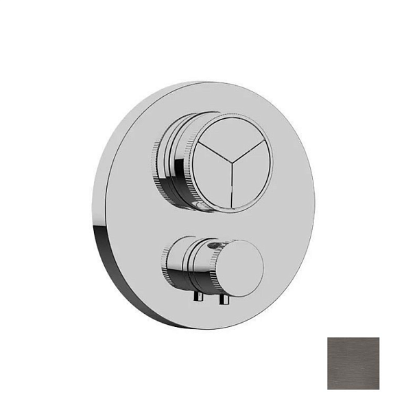 Смеситель для душа Almar Core, на 3 потребителя, Gun Metal Brushed PVD (E176633.GM)