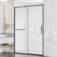 Душевая дверь Vincea Slim Soft (VDS-1SS110CLGM) 1100х2000 мм, вороненая сталь, стекло прозрачное