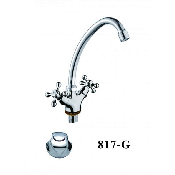 Смеситель для кухни D-Lin D153817-G, хром