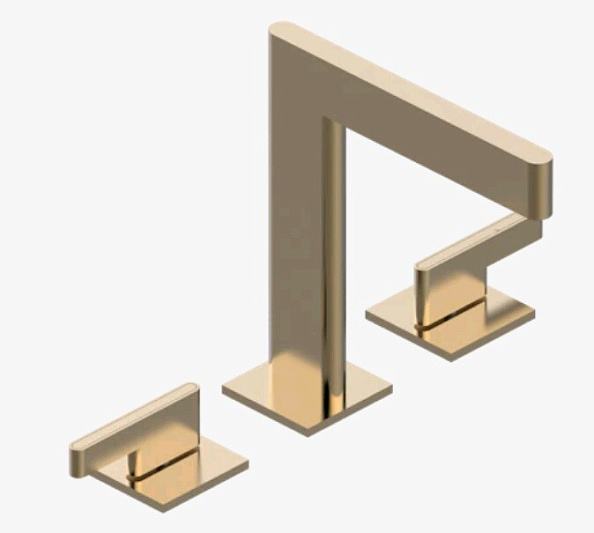 Смеситель для раковины THG Icon-X Metal inlay with lever, Matt Umber PVD (U7K H67 151)