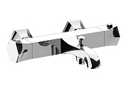 Смеситель для ванны и душа Cisal Chérie, хром (CET2701021)