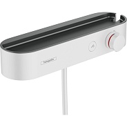 24360700 Hansgrohe ShowerTablet Select 400 термостатический смеситель для душа, матовый белый