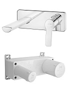 102167606EX-K + 102166601EX LUNA смеситель для раковины настенный (внешняя часть) + срытая часть