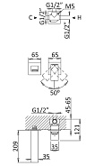 Смеситель для раковины CEZARES PORTA sunset (PORTA-BLI2-SS)