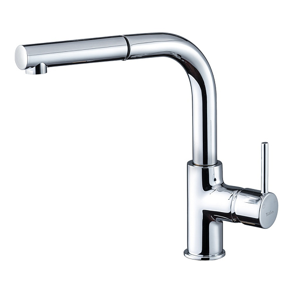 Смеситель для кухни с выдвижным изливом Rivelato Ledro 9022200, хром