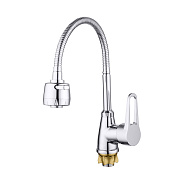 Смеситель для кухни с гибким изливом и режимом "душ" G.Lauf ZOP4-E045, хром