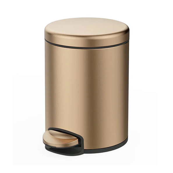 Мусорное ведро Raglo R360.106.33 с педалью для открывания, матовая медь